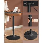 Casa si Gradina - Mobilier - Mese si birouri - Mese living - Masa de bar maro caramel, 59x59x(83-105) cm a€“ inaltime reglabila, compartiment de depozitare - Infinity.ro