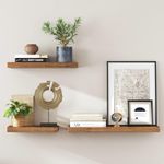 Casa si Gradina - Mobilier - Biblioteci si rafturi - Biblioteci - Raft de perete suspendat plutitor, MDF, sistem montare inclus, 60x20x4cm, vintage maro - Infinity.ro