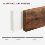 Casa si Gradina - Mobilier - Biblioteci si rafturi - Biblioteci - Raft de perete suspendat plutitor, MDF, sistem montare inclus, 60x20x4cm, vintage maro - Infinity.ro