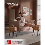 Casa si Gradina - Mobilier - Scaune si fotolii - Tabureti - Taburet cu spatiu de depozitare, tapitat PU, cu 2 fete, diametru 32 cm, maro - Infinity.ro