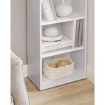 Casa si Gradina - Mobilier - Biblioteci si rafturi - Biblioteci - Biblioteca verticala 40x24x179 cm, 6 rafturi din care 4 reglabile, PAL alb mat - Infinity.ro