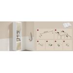 Casa si Gradina - Mobilier - Mobilier baie - Corpuri baie - Dulap baie cu montare pe podea sau perete, 7 compartimente, 30x40x160 cm, alb bej - Infinity.ro