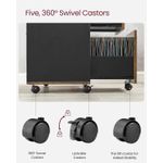Casa si Gradina - Mobilier - Mese si birouri - Birouri - Dulap mobil tip rollbox pentru birouri, sertar cu sina suport dosare, stil industrial, 40x80x66 cm, maro rustic - Infinity.ro