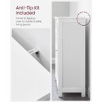 Casa si Gradina - Mobilier - Mobilier baie - Corpuri baie - Dulap de depozitare pe podea pentru baie, din lemn, cu 4 sertare, 1 usa, rafturi reglabile, 30x55x82cm, alb - Infinity.ro