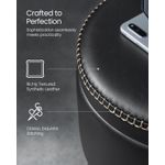 Casa si Gradina - Mobilier - Scaune si fotolii - Tabureti - Taburet cu spatiu de depozitare, tapitat PU, cu 2 fete, diametru 32 cm, negru - Infinity.ro