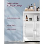 Casa si Gradina - Mobilier - Mobilier baie - Corpuri baie - Dulap de depozitare de podea pentru baie, cu usi duble, 30x60x80cm, alb - Infinity.ro