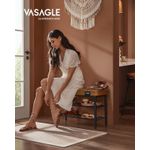 Casa si Gradina - Mobilier - Dulapuri si sifoniere - Dulapuri pantofi - Banca pantofi 80x30x50 cm, cu rafturi si sezut tapitat, otel si piele PU, maro caramel - Infinity.ro
