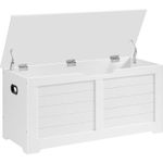 Casa si Gradina - Mobilier - Organizare si depozitare - Bancute - Banca cu spatiu de depozitare, pentru hol sau dormitor, din MDF, 40x100x46cm, alb - Infinity.ro