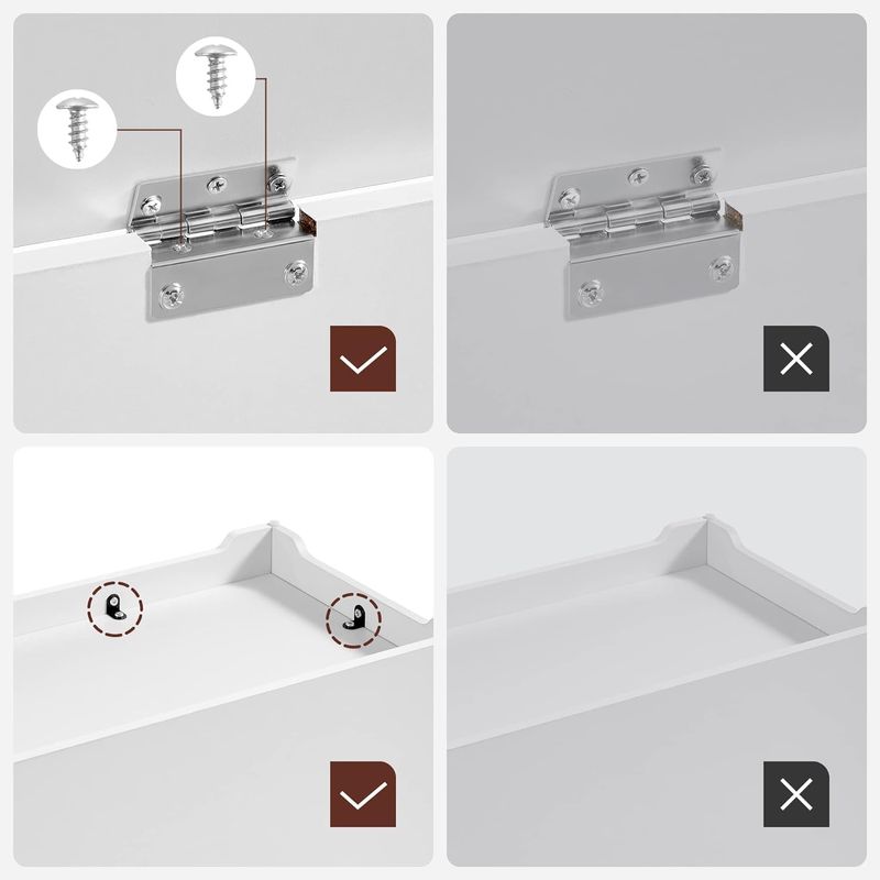 Casa si Gradina - Mobilier - Organizare si depozitare - Bancute - Banca cu spatiu de depozitare, pentru hol sau dormitor, din MDF, 40x100x46cm, alb - Infinity.ro