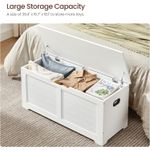 Casa si Gradina - Mobilier - Organizare si depozitare - Bancute - Banca cu spatiu de depozitare, pentru hol sau dormitor, din MDF, 40x100x46cm, alb - Infinity.ro