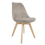 Casa si Gradina - Mobilier - Scaune si fotolii - Scaune - Scaun dining tapitat, ALTA, Jumi, din tesatura bej si picioare lemn de fag - Infinity.ro