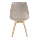 Casa si Gradina - Mobilier - Scaune si fotolii - Scaune - Scaun dining tapitat, ALTA, Jumi, din tesatura bej si picioare lemn de fag - Infinity.ro
