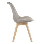 Casa si Gradina - Mobilier - Scaune si fotolii - Scaune - Scaun dining tapitat, ALTA, Jumi, din tesatura bej si picioare lemn de fag - Infinity.ro