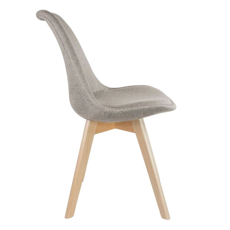 Casa si Gradina - Mobilier - Scaune si fotolii - Scaune - Scaun dining tapitat, ALTA, Jumi, din tesatura bej si picioare lemn de fag - Infinity.ro
