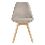 Casa si Gradina - Mobilier - Scaune si fotolii - Scaune - Scaun dining tapitat, ALTA, Jumi, din tesatura bej si picioare lemn de fag - Infinity.ro