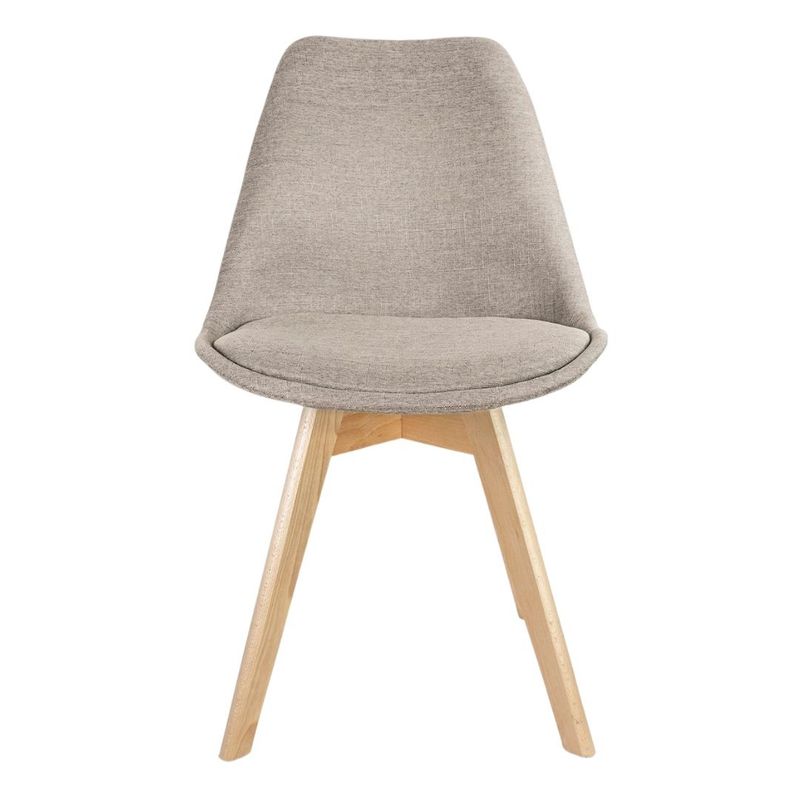 Casa si Gradina - Mobilier - Scaune si fotolii - Scaune - Scaun dining tapitat, ALTA, Jumi, din tesatura bej si picioare lemn de fag - Infinity.ro