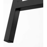 Casa si Gradina - Mobilier - Scaune si fotolii - Scaune - Set 2 scaune bar inalte, sezut dreptunghiular, cadru din otel, 40x30x65cm, stil industrial, maro rustic si negru - Infinity.ro