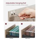 Casa si Gradina - Mobilier - Mese si birouri - Birouri - Dulap mobil 42x44x69 cm, cu 2 sertare si roti cu frana, compartiment deschis si suport dosare, PAL si otel, gri si negru - Infinity.ro