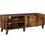 Casa si Gradina - Mobilier - Comode si corpuri - Comode - Comoda pentru TV, cu 2 usi si 2 rafturi deschise, 40x140x50cm, maro rustic - Infinity.ro