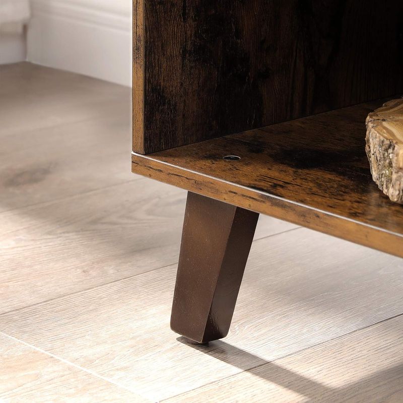 Casa si Gradina - Mobilier - Comode si corpuri - Comode - Comoda pentru TV, cu 2 usi si 2 rafturi deschise, 40x140x50cm, maro rustic - Infinity.ro