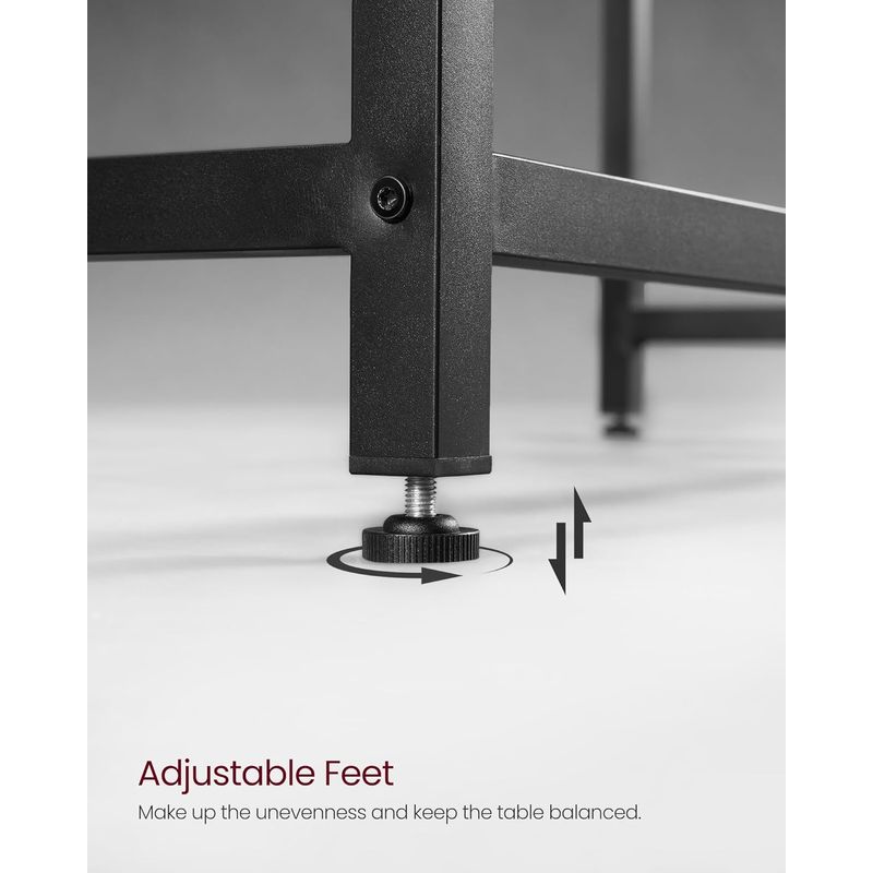 Casa si Gradina - Mobilier - Mese si birouri - Birouri - Birou cu cadru din otel, 50x100x75 cm, industrial, maro - Infinity.ro