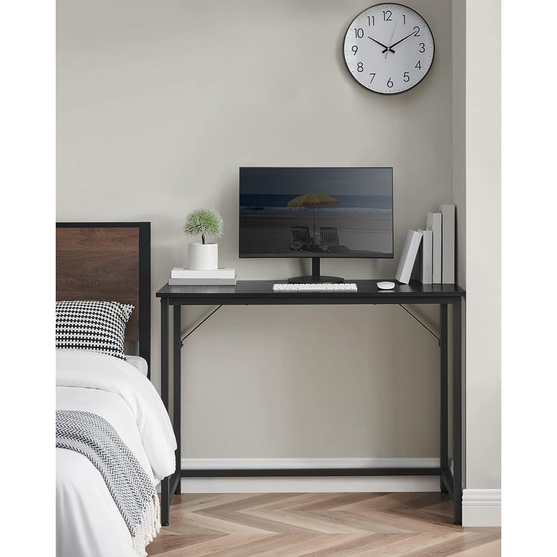 Casa si Gradina - Mobilier - Mese si birouri - Birouri - Birou cu cadru din otel, 50x100x75cm, industrial, negru - Infinity.ro