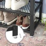 Casa si Gradina - Mobilier - Dulapuri si sifoniere - Dulapuri pantofi - Raft pentru pantofi cu 2 polite, 73x30x45cm, otel, stil industrial, gri stejar si negru - Infinity.ro