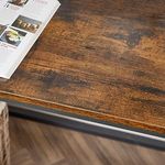 Casa si Gradina - Mobilier - Mese si birouri - Birouri - Birou cu 2 rafturi pe stanga sau dreapta, cadru din otel, 60x120x75cm, industrial, maro rustic si negru - Infinity.ro