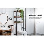 Casa si Gradina - Mobilier - Mobilier baie - Corpuri baie - Raft de depozitare pentru baie, suprapunere peste masina spalat sau vas WC, 25x63x165 cm, maro - Infinity.ro