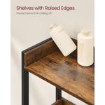 Casa si Gradina - Mobilier - Mobilier baie - Corpuri baie - Raft de depozitare pentru baie, suprapunere peste masina spalat sau vas WC, 25x63x165 cm, maro - Infinity.ro