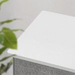 Casa si Gradina - Mobilier - Comode si corpuri - Comode - Comoda cu 8 sertare din material textil, cadru metalic si blat MDF, 80x30x81 cm, gri si alb - Infinity.ro