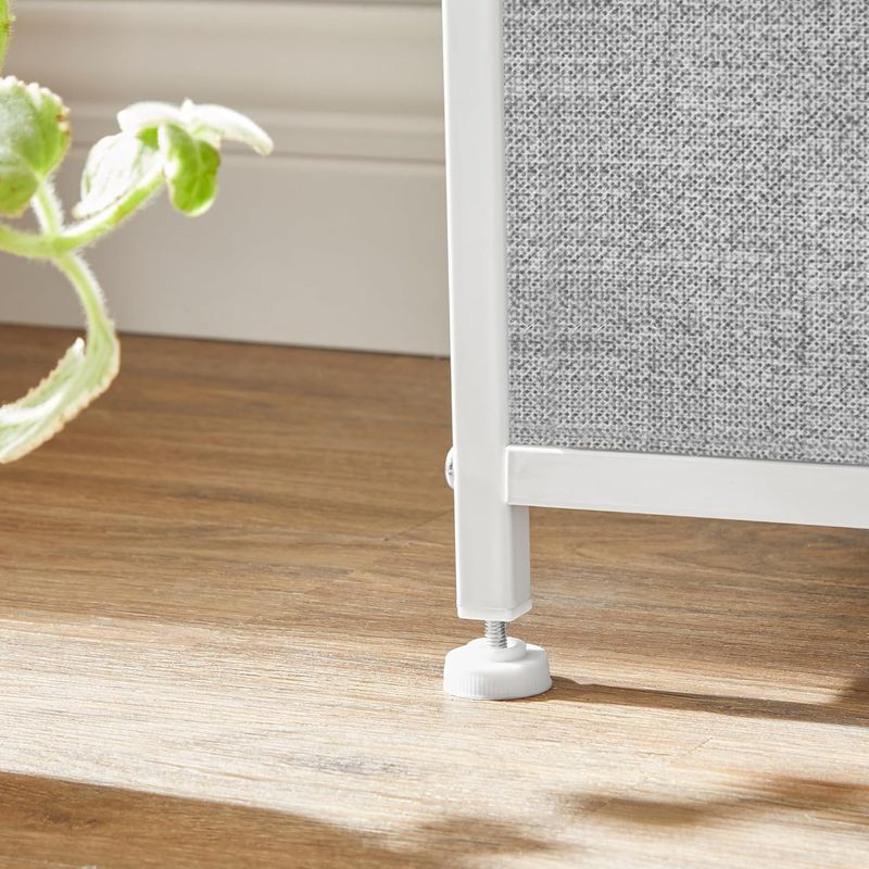 Casa si Gradina - Mobilier - Comode si corpuri - Comode - Comoda cu 8 sertare din material textil, cadru metalic si blat MDF, 80x30x81 cm, gri si alb - Infinity.ro