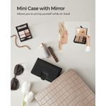 Casa si Gradina - Mobilier - Organizare si depozitare - Cutii depozitare - Cutie de bijuterii pe 3 nivele, cu 2 sertare, oglinda, maner, inchidere cu cheie, 18x26x17cm, negru - Infinity.ro