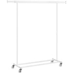 Casa si Gradina - Mobilier - Organizare si depozitare - Umerase si valeti - Suport pentru haine cu sina superioara extensibila, pe roti, reglabil pe latime, 45x(92-132)x160cm, alb - Infinity.ro