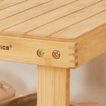 Casa si Gradina - Mobilier - Mobilier baie - Corpuri baie - Raft de depozitare din bambus, cu 3 niveluri, 28x70x45cm, maro - Infinity.ro