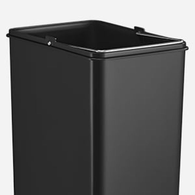 Casa si Gradina - Mobilier - Organizare si depozitare - Cosuri de gunoi - Cos de gunoi din inox cu 2 compartimente colectare selectiva, cu galeti interioare, 2x15litri, argintiu si negru - Infinity.ro