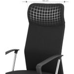Casa si Gradina - Mobilier - Scaune si fotolii - Scaune - Scaun de birou ergonomic pentru sala de sedinte, pivotant, capitonat, inaltime reglabila si rabatabil, negru - Infinity.ro