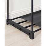 Casa si Gradina - Mobilier - Dulapuri si sifoniere - Dulapuri - Dulap de haine portabil, cu 3 bare de agatat si rafturi, 138x43x182 cm, negru - Infinity.ro