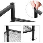 Casa si Gradina - Mobilier - Dulapuri si sifoniere - Dulapuri pantofi - Etajera pantofi 3 niveluri, metalica, suprapozabila, 68x30x53 cm, negru - Infinity.ro