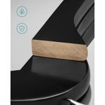 Casa si Gradina - Mobilier - Organizare si depozitare - Umerase si valeti - Umerase haine 45x23 cm, set 20 buc, lemn masiv cu bara pentru pantaloni si carlig rotativ, negru - Infinity.ro