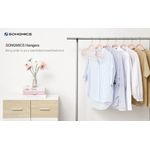 Casa si Gradina - Mobilier - Organizare si depozitare - Umerase si valeti - Set de 50 de umerase pentru haine, anti-alunecare cu catifea, bara de cravata si carlig pivotant, 43,5 cm, roz deschis - Infinity.ro