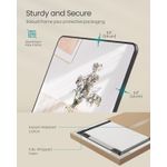 Casa si Gradina - Decoratiuni - Oglinzi - Oglinda podea 160x50 cm, sticla securizata, cadru aluminiu, negru - Infinity.ro