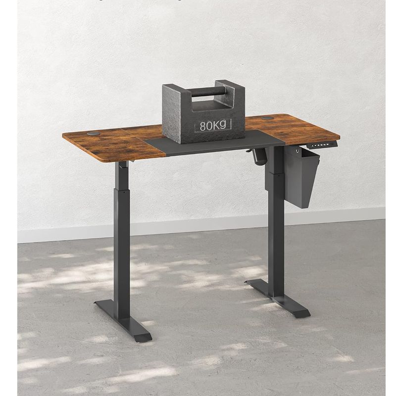 Casa si Gradina - Mobilier - Mese si birouri - Birouri - Birou cu reglaj electric pe inaltime, memorie cu 4 inaltimi, 60x120x(72-120)cm, maro rustic - Infinity.ro