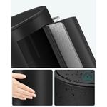 Casa si Gradina - Mobilier - Organizare si depozitare - Cosuri de gunoi - Cos de gunoi pentru baie, cu pedala si soft-close, 3 litri, negru - Infinity.ro