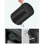 Casa si Gradina - Mobilier - Organizare si depozitare - Cosuri de gunoi - Cos de gunoi pentru baie, cu pedala si soft-close, 3 litri, negru - Infinity.ro