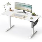 Casa si Gradina - Mobilier - Mese si birouri - Birouri - Birou cu reglaj electric pe inaltime, memorie cu 4 inaltimi, 60x140x(72-120)cm, alb - Infinity.ro