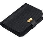 Casa si Gradina - Mobilier - Organizare si depozitare - Cutii depozitare - Cutie ceasuri Ronne Collection pentru 3 ceasuri, piele PU, cu compartiment secret, 22x15x5 cm, negru - Infinity.ro