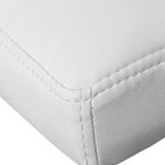 Casa si Gradina - Mobilier - Scaune si fotolii - Scaune - Set 2 scaune bar reglabile pe inaltime, cu spatar, sezut PU si suport picioare, rotatie 360A°, 38x45x115 cm, alb - Infinity.ro