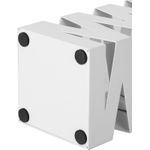 Casa si Gradina - Decoratiuni - Obiecte decorative - Suporturi umbrele - Suport metalic pentru umbrele, cu carlige si tava de picurare, 15x15x49cm, alb - Infinity.ro