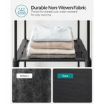 Casa si Gradina - Mobilier - Dulapuri si sifoniere - Dulapuri - Garderoba pentru depozitarea hainelor, din material textil, cu 2 bare pentru umerase, 43x140x174cm, negru - Infinity.ro
